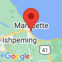 Map of Marquette, MI US